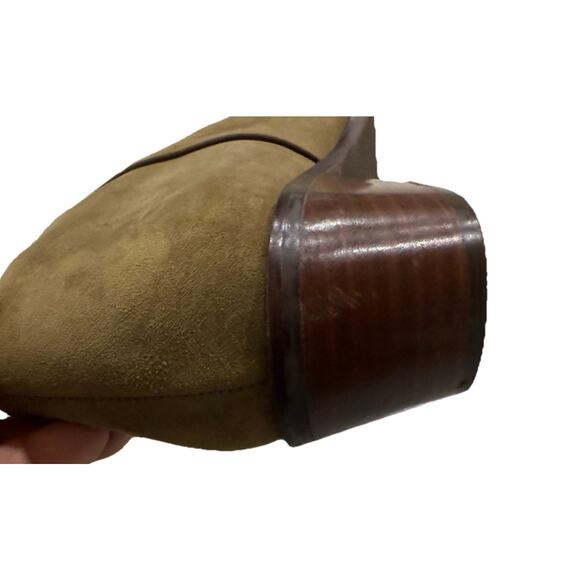 Vionic Boots Women’s 9.5 Serena Ankle Booties Brown Suede Side Zip Block Heels - Picture 9 of 9